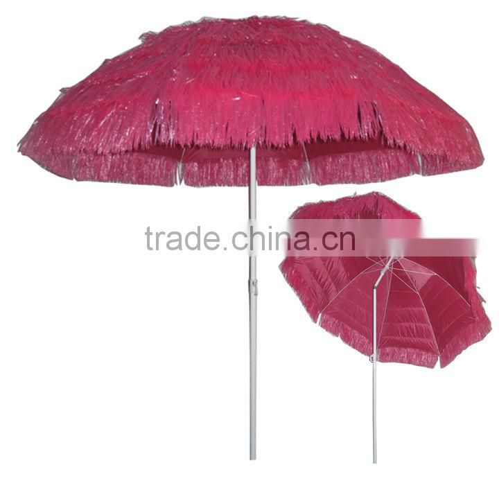 UMB00115 Polyester Straw Umbrella For Outdoor