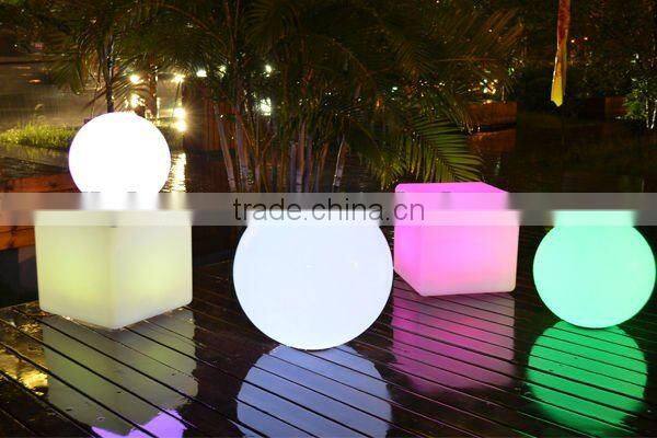 40*40*40cm Outdoor Color Changing LED Light Cube Seat