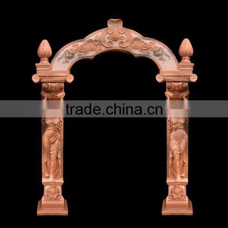 Marble Door Frame with Figure Design