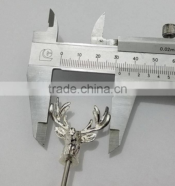 3D small size metal alloy deer head arts,reindeer part