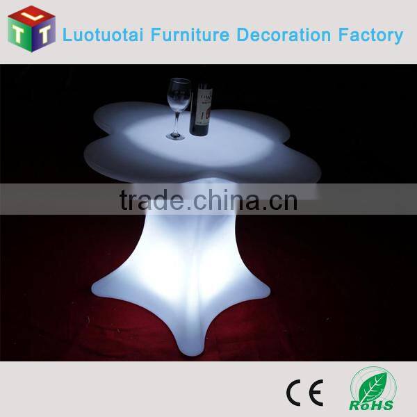 lounge/leisure lighted up led bar furniture/wireless inductive charging led bar table