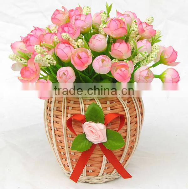 Wholesale empty willow flower vase baskets