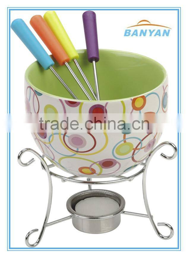 mini fondue set, stainless steel fondue set, ceramic fondue set, cheese fondue set,