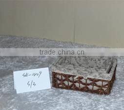 FSC wholesale 100% Handmade Nature bakery wicker bread basket