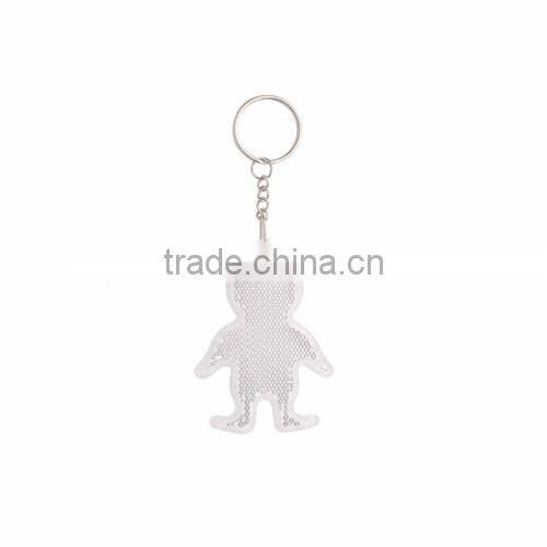 bear shaped reflective keyring,fashionable keyring