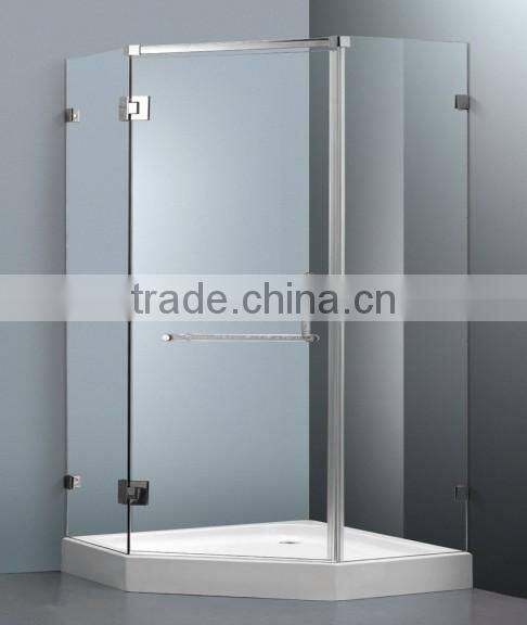 8mm Flat Tempered Glass Shower room with En12150-1