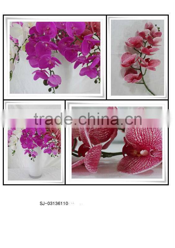 Artificial flower latex orchid artificial phalaenopsis artificial butterfly orchid