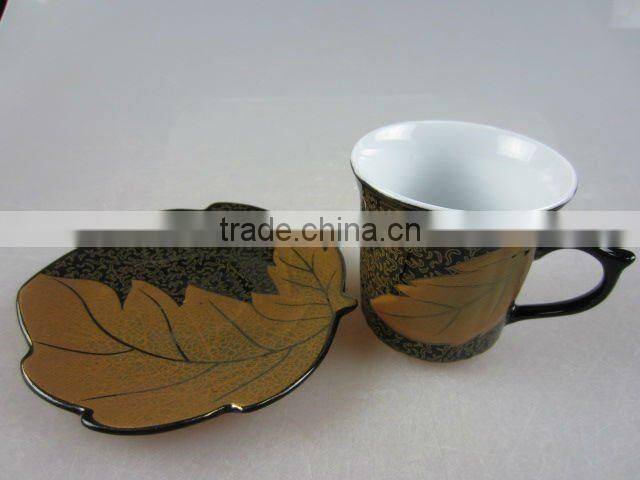 stock beautiful porcelain coffee set