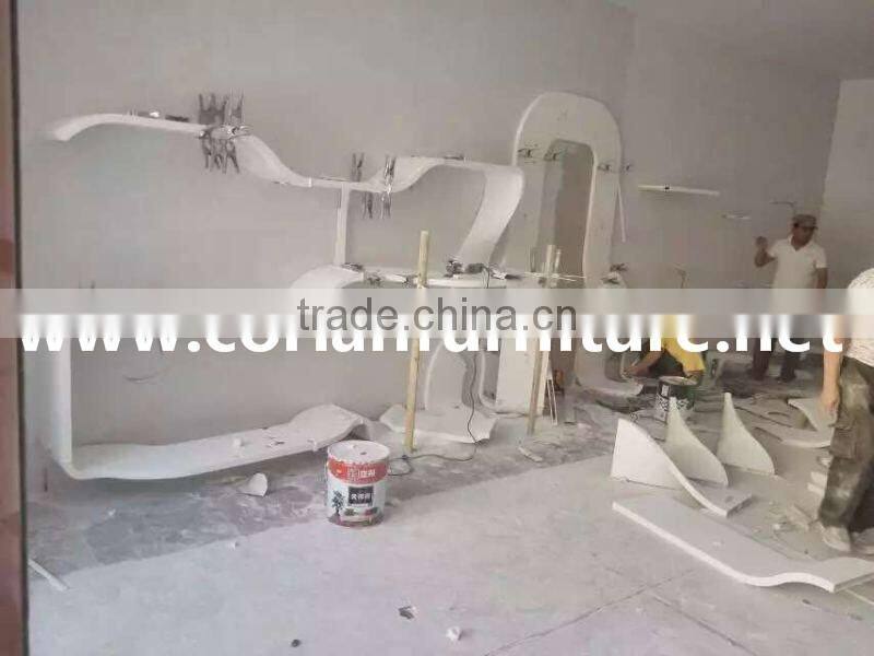 Corianfurniture Hi Macs made solid surface home bookcase