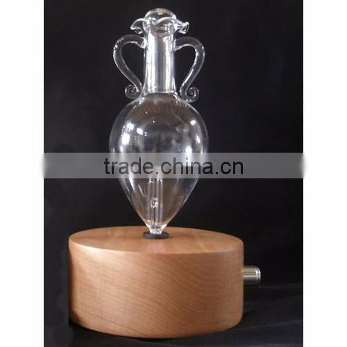Elegant Wooden and Glass LED Aroma Diffuser Nebulization Essential Oil Diffuser