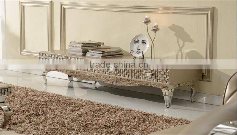 luxury leather dining table set AH105