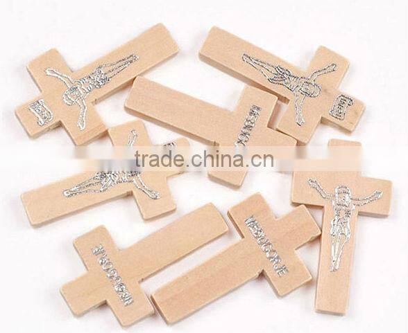 Shandong laser cut New Design Wood Cross Hanging Decor,home decoration
