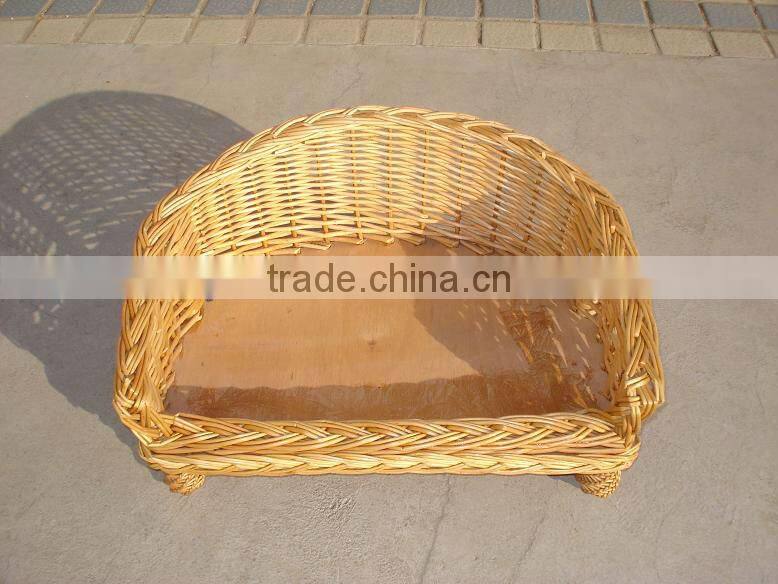 wicker pet basket