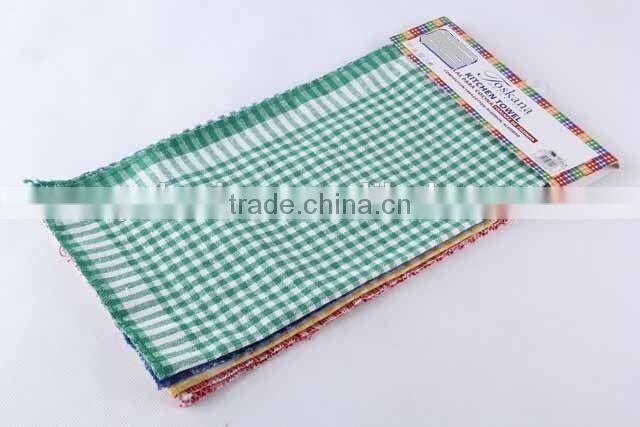 4PC Square two-colored plaid RAG