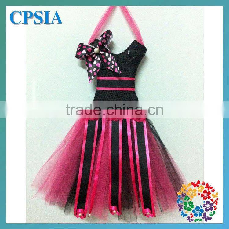 children red &lime tutu bow holders