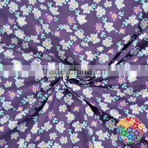 Red Lavender White Chrysanthemum Printed 100% Cotton Fabrics Flower Quilted Fabric Many Designs