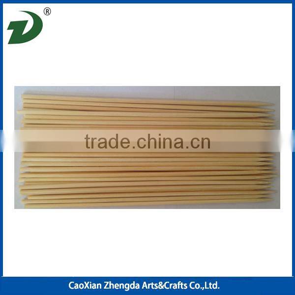 Wholesale flexible round bamboo stick high quality bbq bamboo sticks ,green flat pick