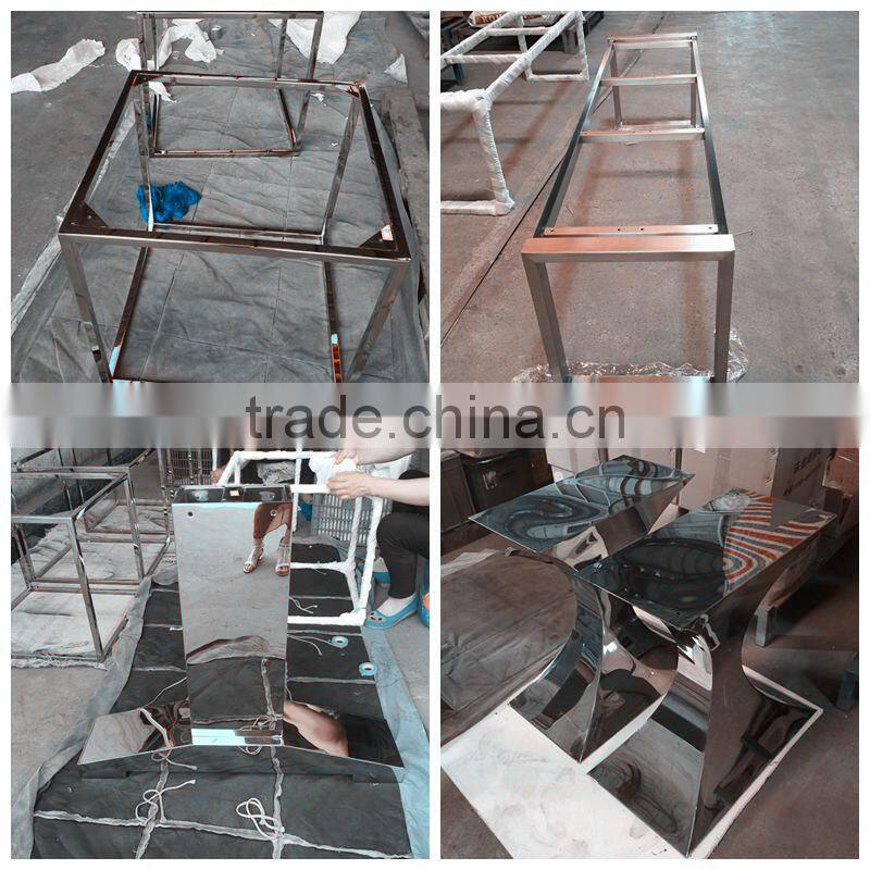 Stainless steel dining table base