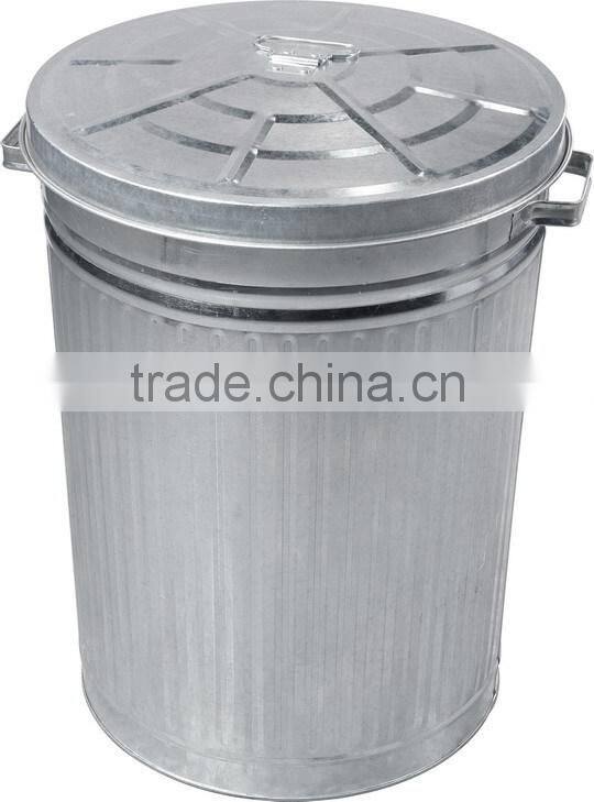 Galvanized Metal Trash Can/Trash Bin/Garbage BIn