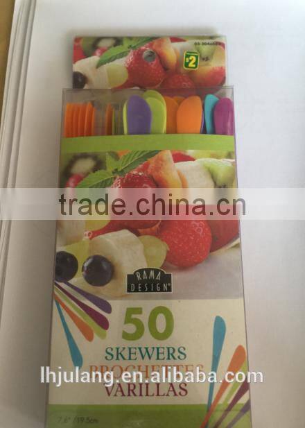 New Design Plastic fruit Skewers/Plastic fruit Skewers