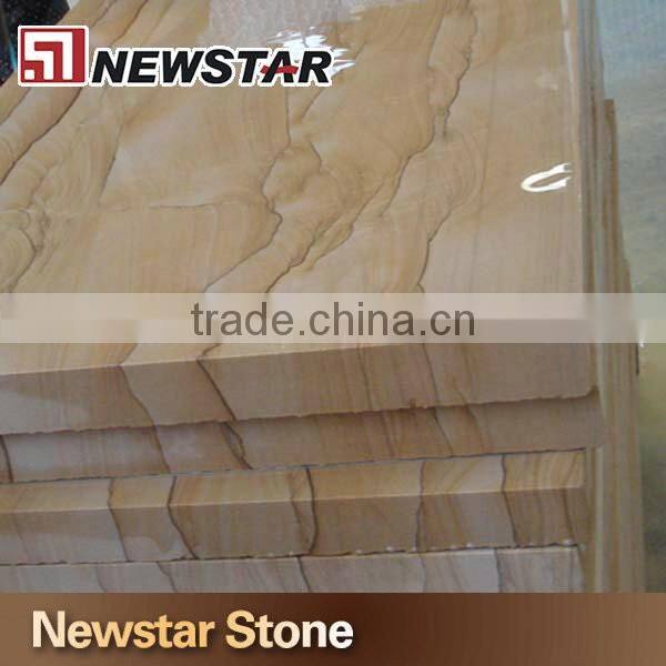 2016 Cut to size landscape vein yellow sandstone tile