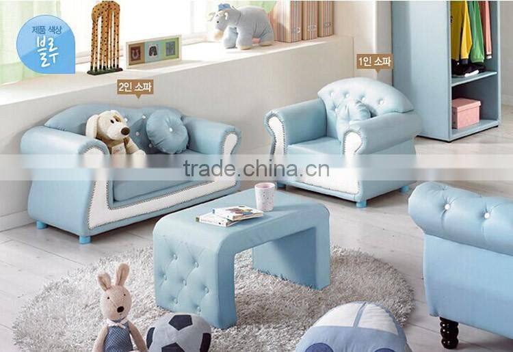 MMD02 lovely blue and pink PU mini sofa for baby kids and children color full children furniture nursery school furniture