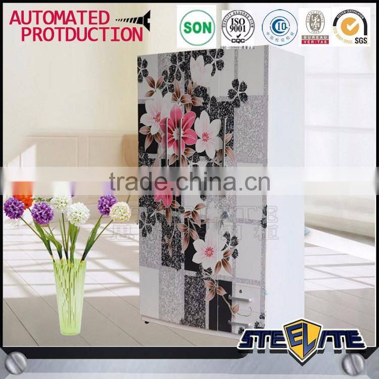 Indian flower design wardrobes otobi wardrobe in bangladesh price
