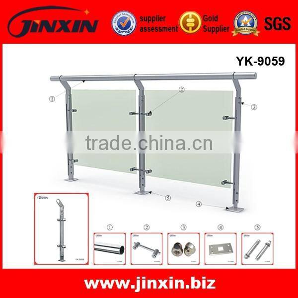 6-12mm Clear Tempered Glass For Stainless Steel Railing