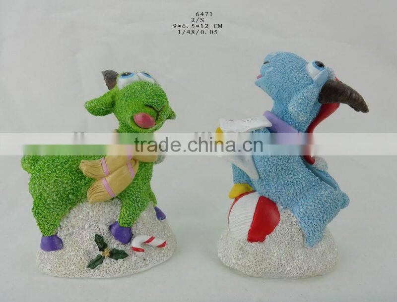 2015 russia resin sheep ornaments