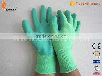Comfort Nylon With Black Natural Latex Safety Gloves