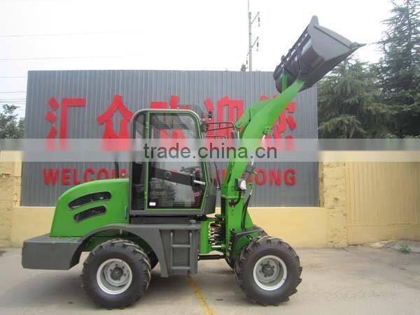 1.2ton ZL12 wheel loader with winter use equipments for Europe market