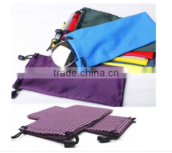 cheap Soft Cloth Microfiber jewely Bag Case For Sunglasses Glasses Random Delivery