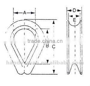 Stainless Steel Wire Rope Thimble