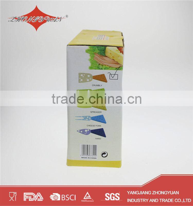 5 pcs colorful wholesale cheese knives set for kitchen gadget 2015