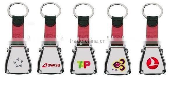 Custom Logo Mini Aircraft Buckle Seatbelt Keychain for Star Alliance Airlines Corporate Gift & Merchandise