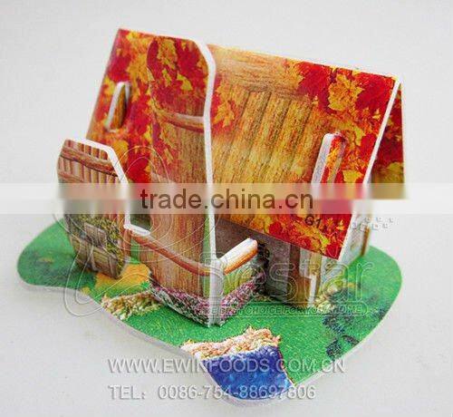Marshmallow Balls of 24 KHL Clubs with 3D Puzzle of Mini House