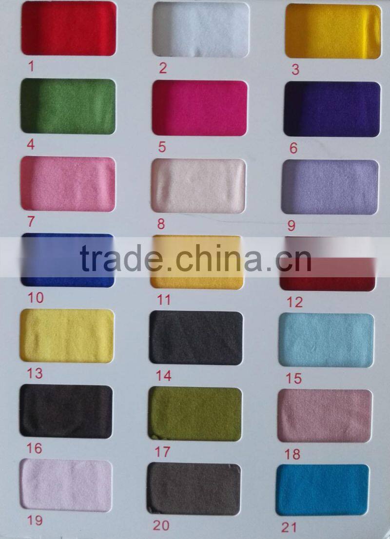 Selling high quality 95% cotton 5% spandex knitting single jersey fabric 180gsm