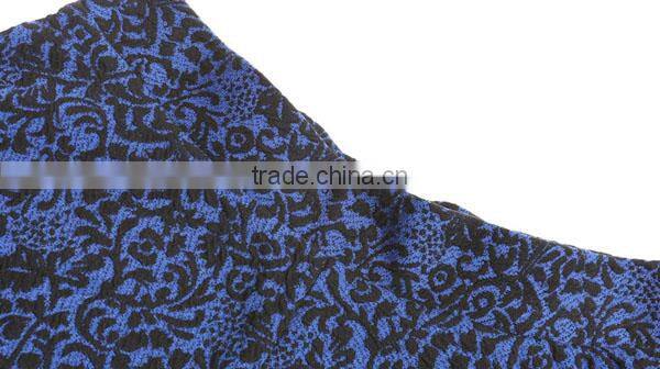 Hot sale mini blue sexy jacquard skirt casual short skirt for ladies
