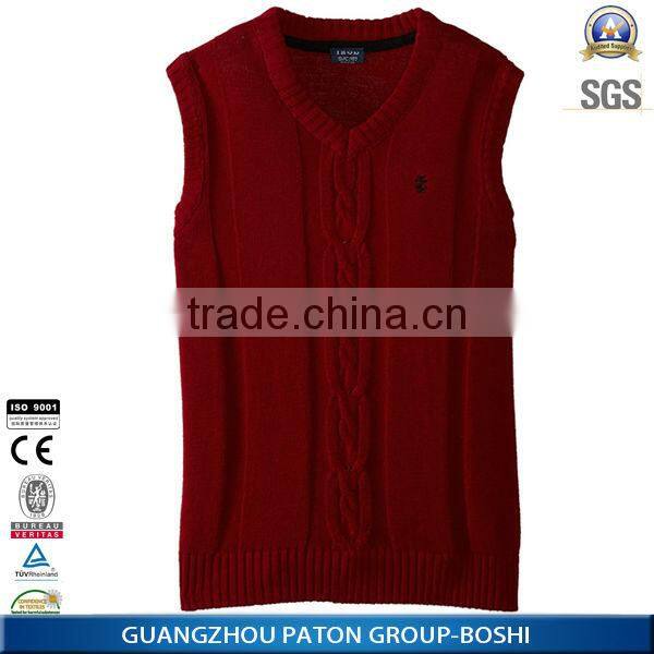 Boshi profesional OEM knitwear sweaters v neck acrylic sweater