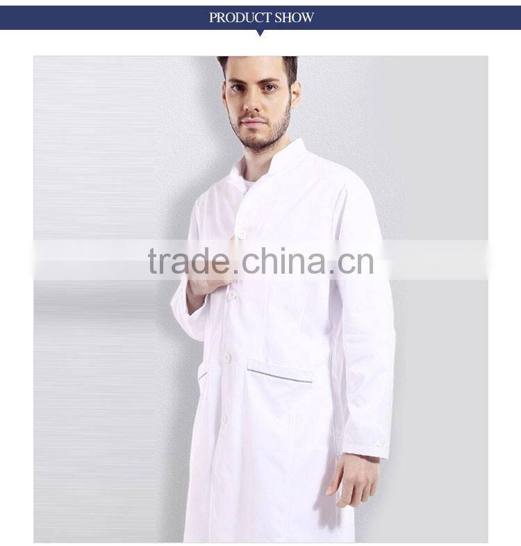 White Lab Coat For Medical Hospital Uniforms Doctor Gown