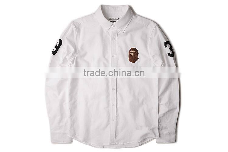2015 Fashionable 100% Cotton Shirt Embroidered Shirt for Men