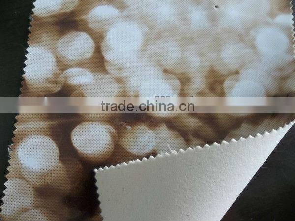 New PVC Synthetic Leather with flower print design