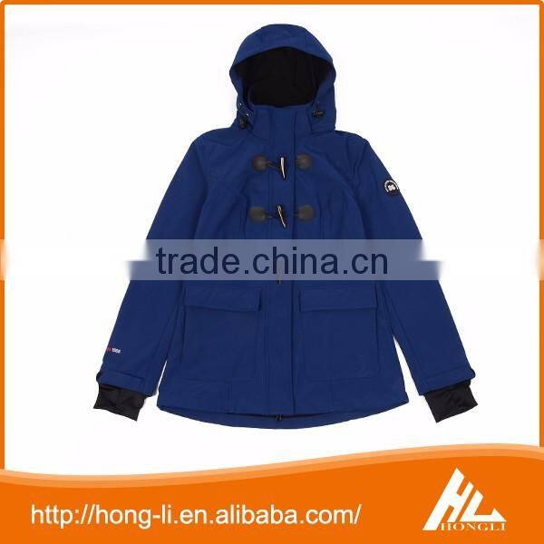 OEM custom 100% polyester winter warm women polar fleece jacket with hood