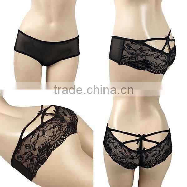 New See Through Black Lingerie Sexy Panties For Women Original Design