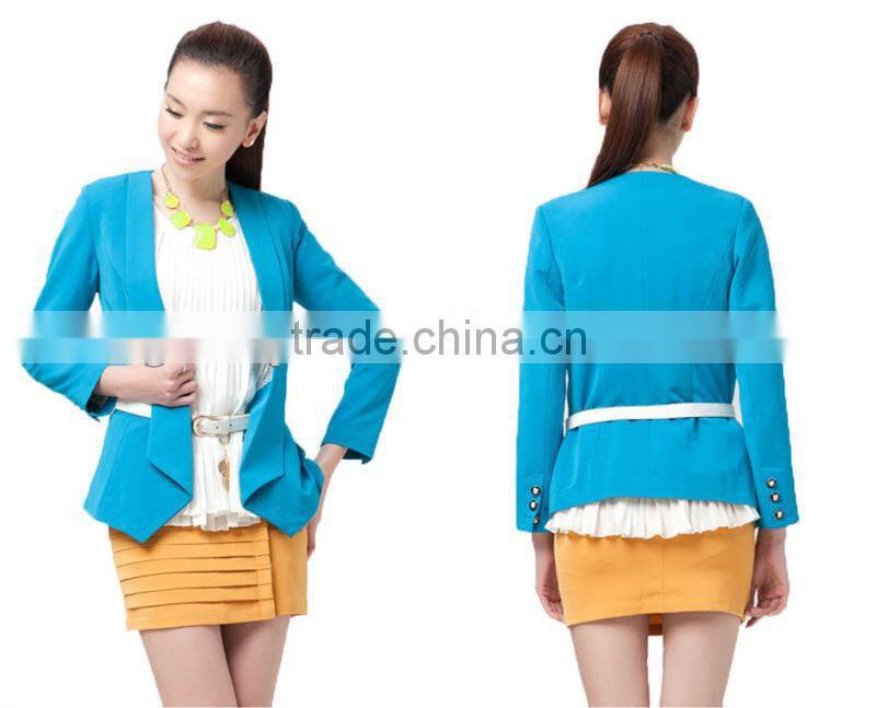 Half collar neck business coat suit lady suit office