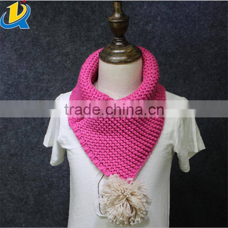 Fashion unisex winter knitting wool collar neck warmer children scarf