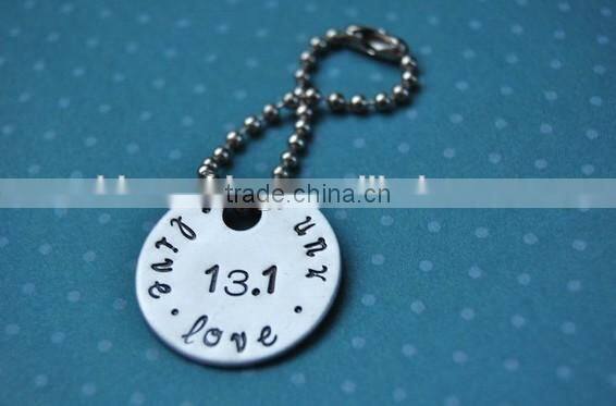 Fashion promotional metal mobile phone key chain for girls