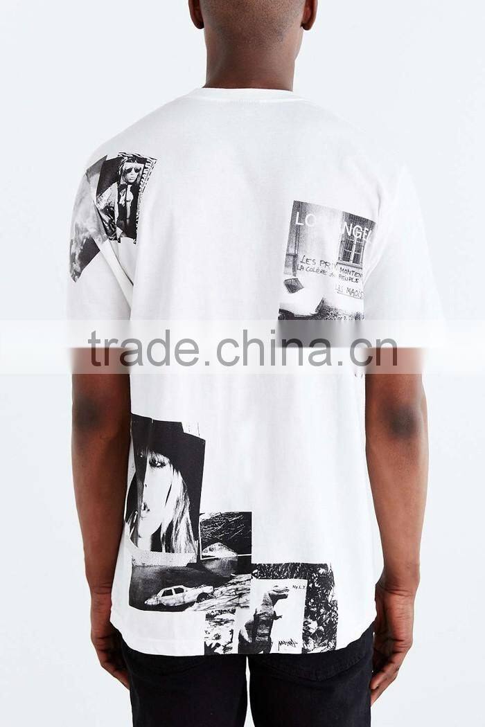 White photographed tall t-shirts wholesale