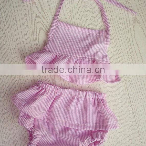 Girl child swimsuit kid seersucker swimsuit kids swimwear for girls