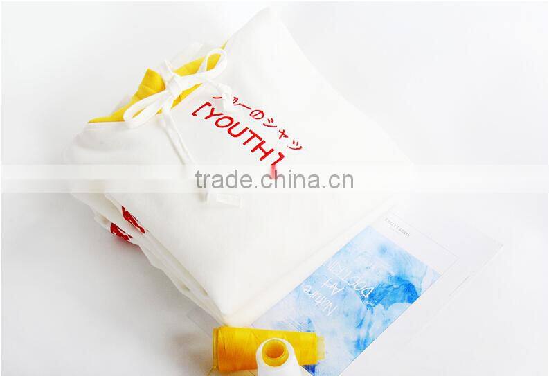 Custom Women 100%Cotton Print Blank Contrast Color Hoodies Sweatshirts Women